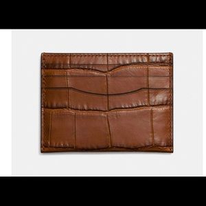 Coach 🐊 Crocodile Card Case